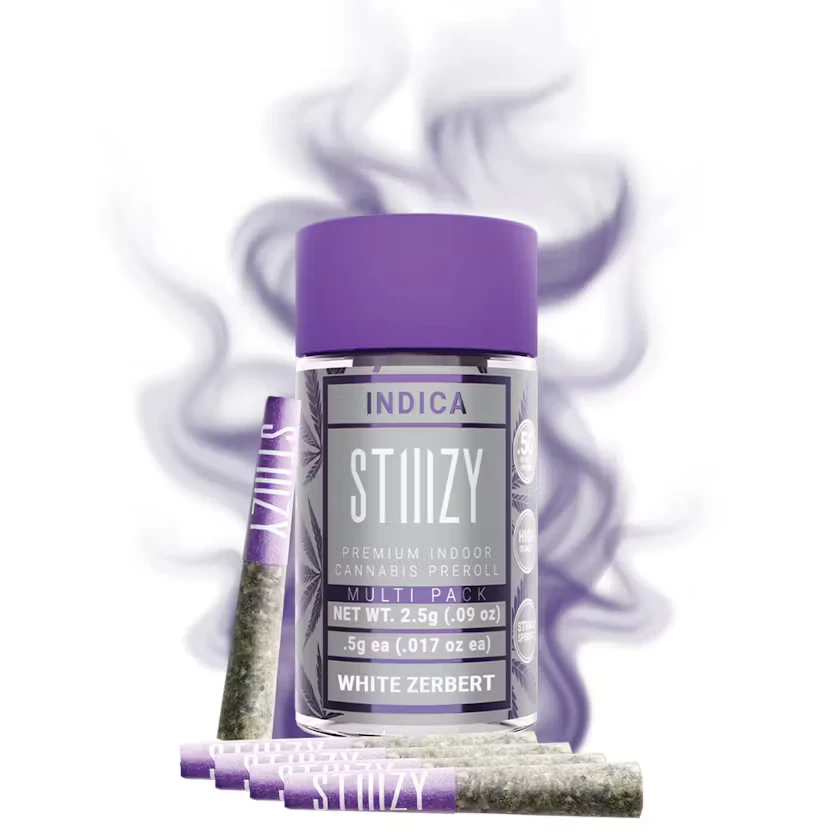 STIIIZY - STIIIZY | White Zerbert 2.5g (Indica) - Naked Pre-roll 5pk Main Image