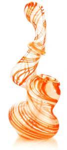 Accessory - 5" Mini Bubbler with Frit Glass Lining Art