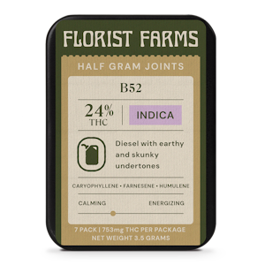 FLORIST FARMS - Florist Farms - B-52 - 24% THC - 0.5g 7pk - Pre - Roll