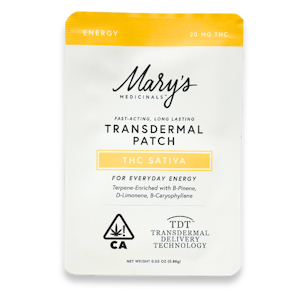 MARY'S MEDICINALS - Marys Medicinals - Energy - Sativa THC - Patch - 20mg