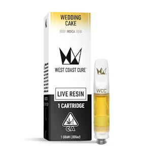 WEST COAST CURE - WEDDING CAKE LIVE RESIN CART 1G - WEST COAST CURE