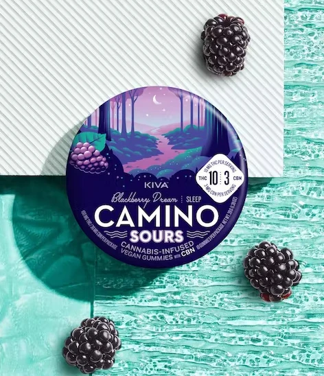 Kiva Confections - CAMINO SOURS - 10:3 CBN BLACKBERRY - KIVA CONFECTIONS Main Image