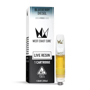 WEST COAST CURE - BLUEBERRY DIESEL LIVE RESIN CART 1G - WEST COAST CURE