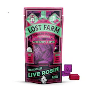 Lost Farm | Cherry Lime GMO | Live Rosin Chews | [100mg] 10pc | Hybrid
