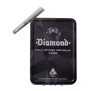 Heavy Hitters - DIAMOND INFUSED 3 PACK - BLACK CHERRY GELATO .5G - HEAVY HITTERS