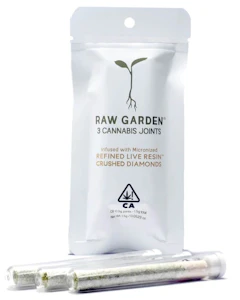 Raw Garden - 3 PACK DIAMONDS - TANGELO .5G - RAW GARDEN