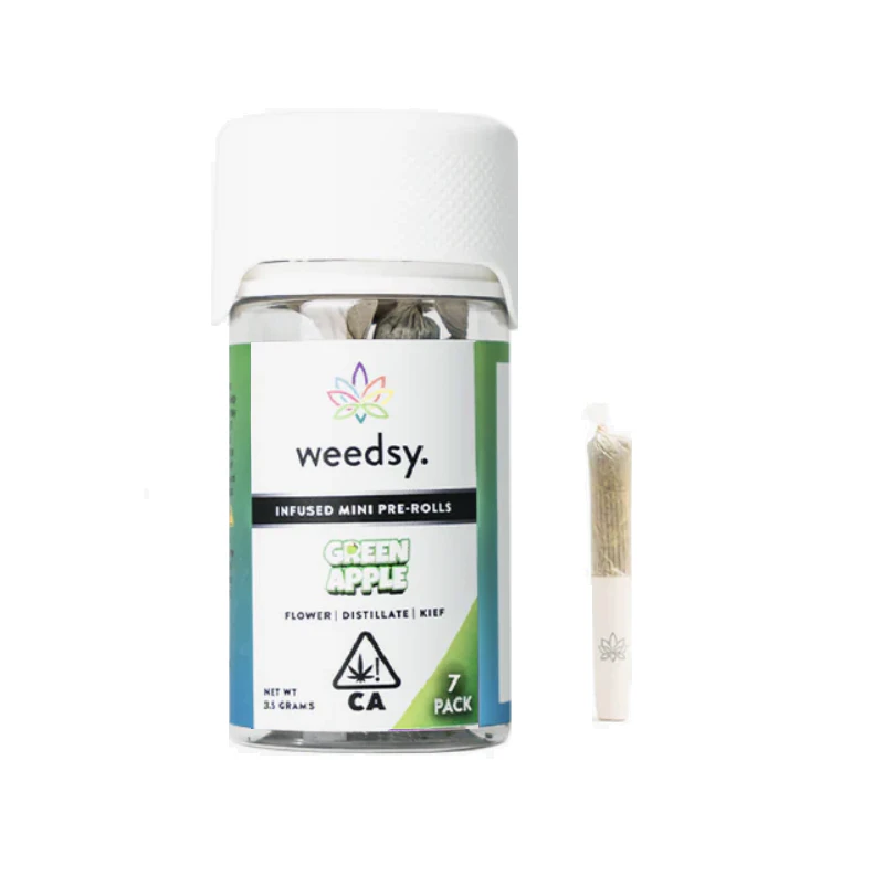Weedsy - GREEN APPLE MINI'S (7PK) - WEEDSY Main Image