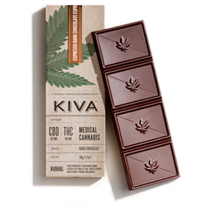 Kiva Confections - KIVA - 1:1 DARK CHOCOLATE ESPRESSO - KIVA CONFECTIONS