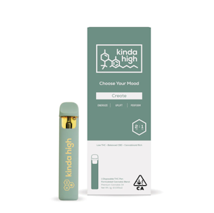 KINDA HIGH - CREATE 2:1 CBD/THC DISPOSABLE 1G - KINDA HIGH