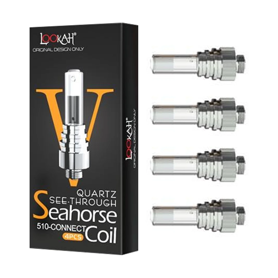 Lookah - COIL V-SEE-THROUGH QUARTZ (4PK) - LOOKAH Main Image