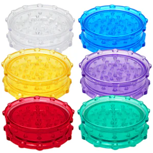 FTE - ASSORTED 2.5" PLASTIC GRINDER 2PC - FTE