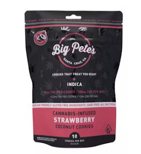 BIG PETE'S - 10 PACK INDICA - VEGAN STRAWBERRY COCONUT 100MG - BIG PETE'S