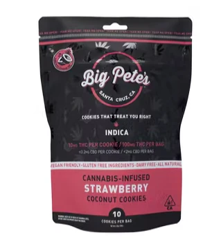 Big Pete's Treats - 10 PACK INDICA - VEGAN STRAWBERRY COCONUT 100MG - BIG PETE'S Main Image