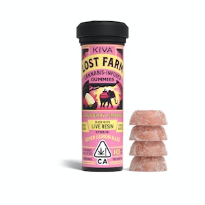 Kiva Confections - LOST FARM - STRAWBERRY LEMONADE 100MG - KIVA CONFECTIONS