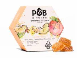 Papa & Barkley - KITCHEN GUMMIES - SOUR PEACH 100MG - PAPA & BARKLEY Main Image