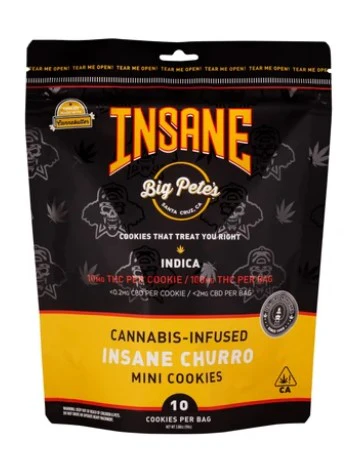 Big Pete's Treats - 10 PACK INDICA - INSANE CHURRO 100MG - BIG PETE'S Main Image