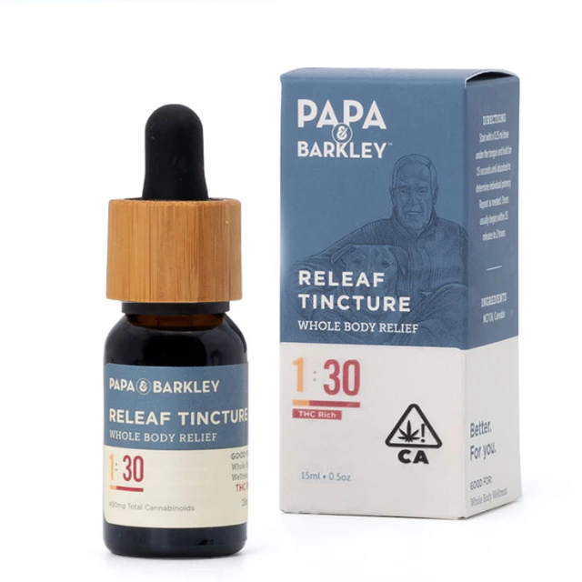Papa & Barkley - 1:30 THC RICH RELEAF TINCTURE 15ML - PAPA & BARKLEY Main Image