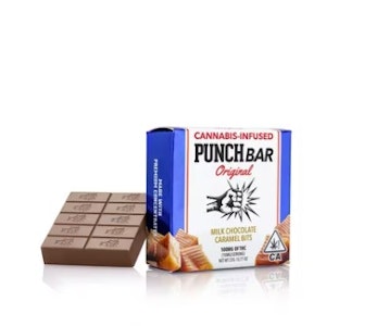 PUNCH EDIBLES & EXTRACTS - SOLVENTLESS - MILK CHOCOLATE CARAMEL BITS 100MG - PUNCH EDIBLES & EXTRACTS