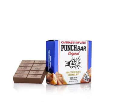 Punch Edibles & Extracts - SOLVENTLESS - MILK CHOCOLATE CARAMEL BITS 100MG - PUNCH EDIBLES & EXTRACTS Main Image