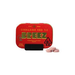 BREEZ - CINNAMON CBD MINTS 100MG THC + 100MG CBD - BREEZ