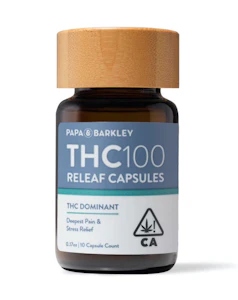 Papa & Barkley - THC100 RELAF CAPSULE (10) - PAPA & BARKLEY