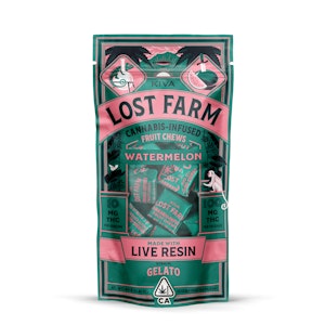 Kiva Confections - LOST FARM - WATERMELON GELATO CHEW 100MG - KIVA CONFECTIONS