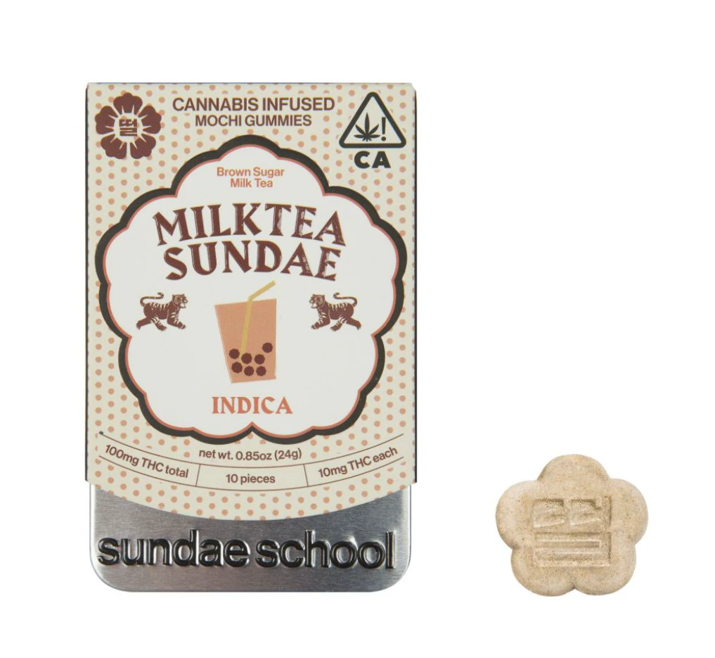SUNDAE SCHOOL - MILKTEA SUNDAE BOBA MOCHI GUMMIES 100MG - SUNDAE SCHOOL Main Image