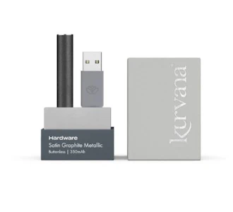 KURVANA - BATTERY - SATIN GRAPHITE - 510 BUTTONLESS - KURVANA
