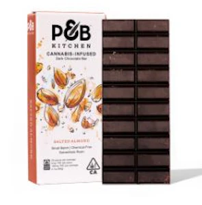 PAPA & BARKLEY - KITCHEN - DARK CHOCOLATE SALTED ALMONDS 100MG - PAPA & BARKLEY