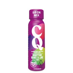 CANNABIS QUENCHER - NIGHTTIME BERRY LIME SHOT WITH CBN - CANNABIS QUENCHER