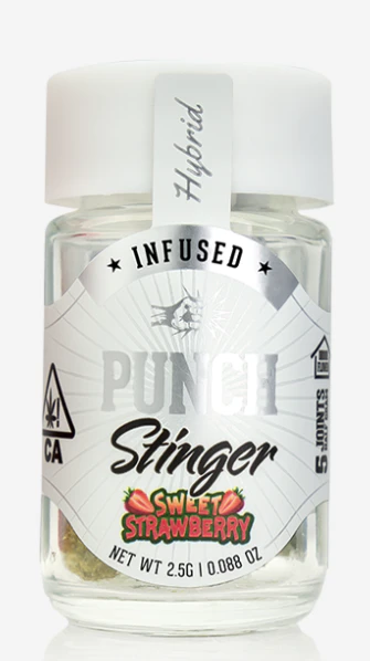 Punch Edibles & Extracts - STINGER INFUSED 5 PACK - SWEET STRAWBERRY .5G - PUNCH EDIBLES & EXTRACTS Main Image