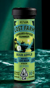 Kiva Confections - LOST FARM GUMMIES - SOUR APPLE 100MG (DO-SI-DO) - KIVA CONFECTIONS