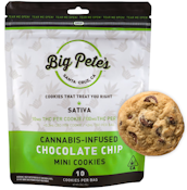 10 PACK SATIVA - CHOCOLATE CHIP 100MG - BIG PETE'S