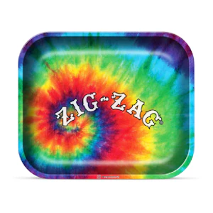 ZIG ZAG - LARGE TIE-DYE ROLLING TRAY - ZIG ZAG
