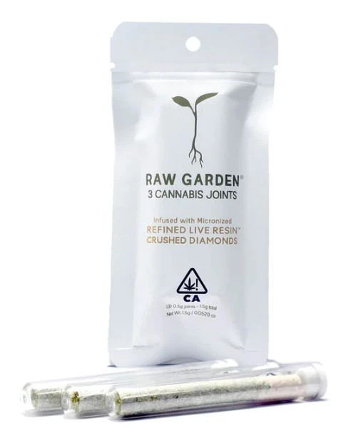 Raw Garden - 3 PACK DIAMONDS - LEMON BLOSSOM .5G - RAW GARDEN Main Image