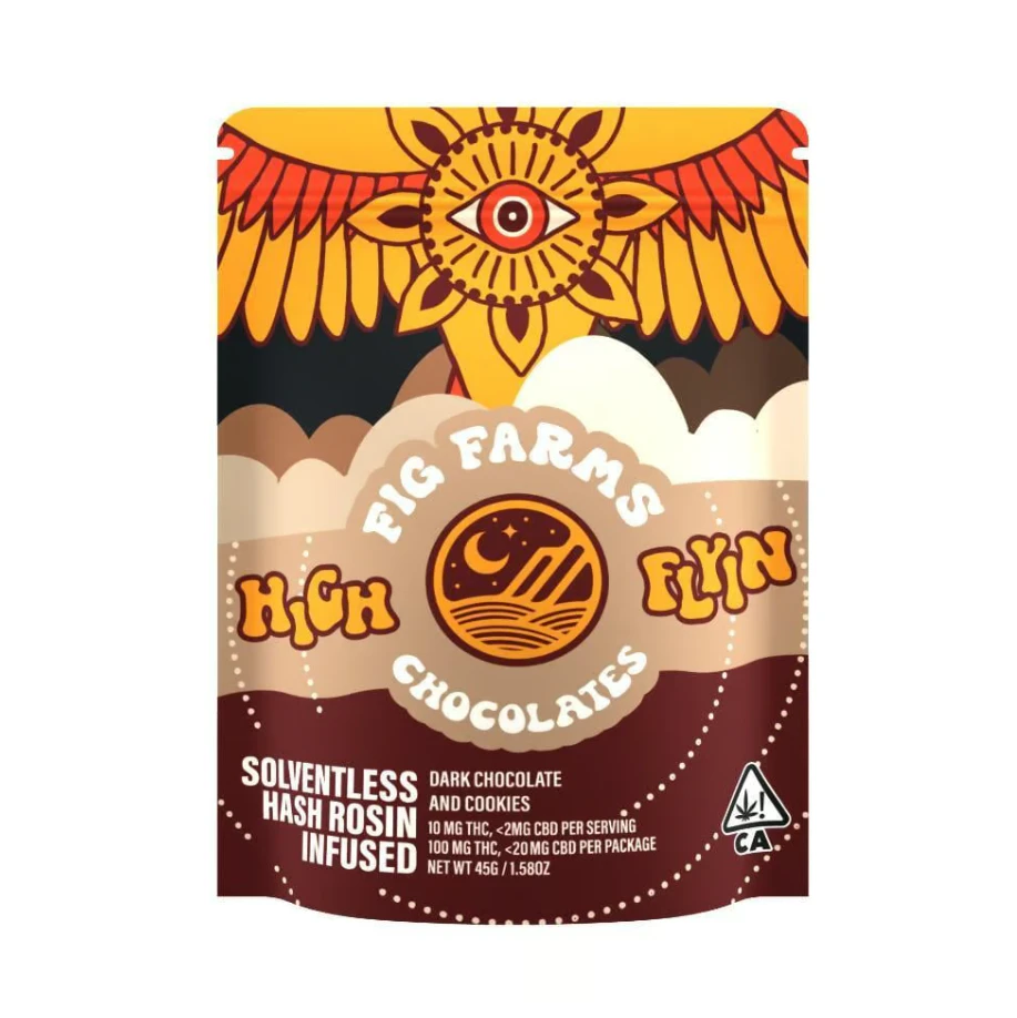 Fig Farms - DARK CHOCOLATE AND COOKIES 100MG - FIG FARMS Main Image