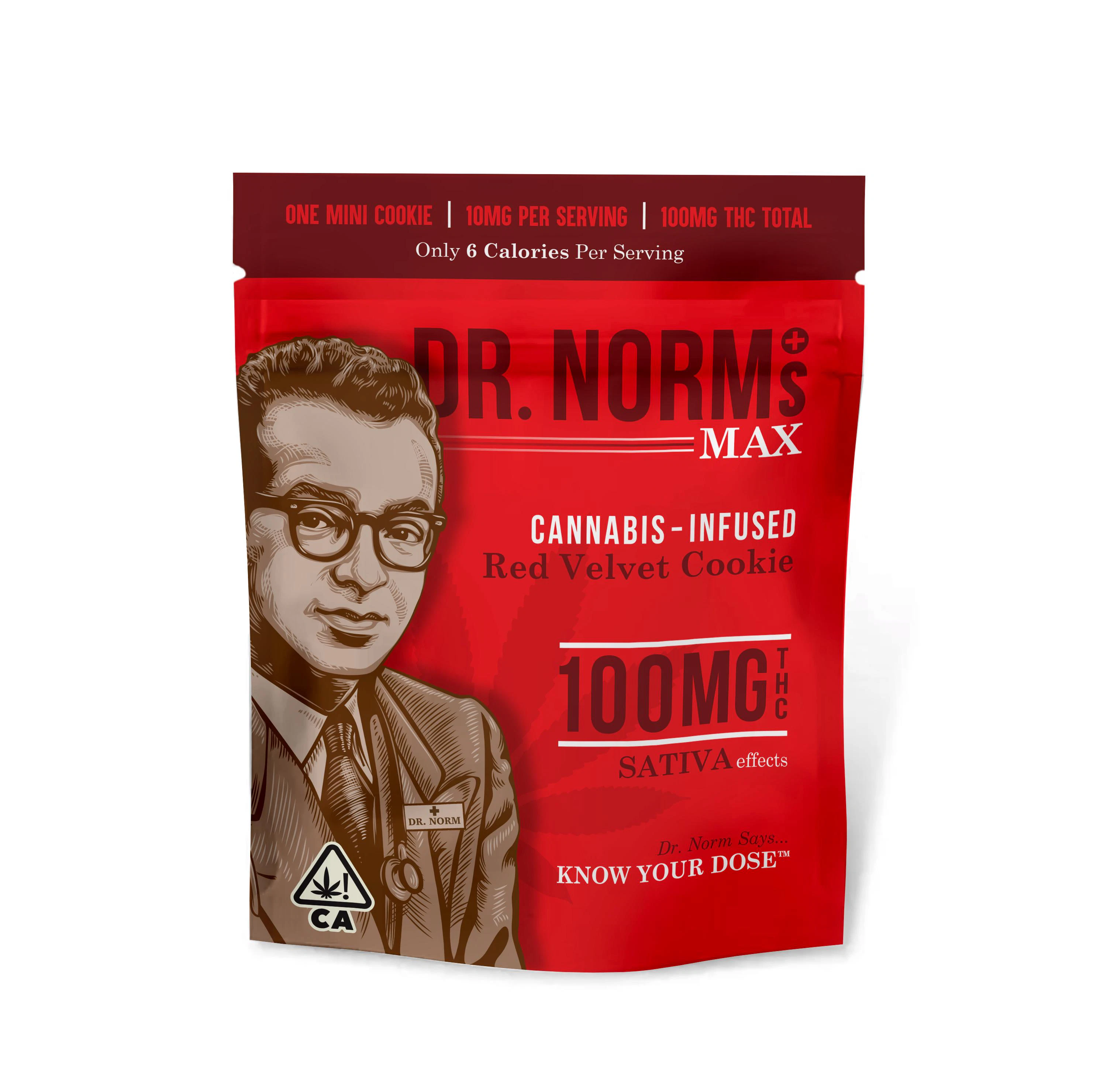 Dr. Norm's - SINGLE - VEGAN PEANUT BUTTER CHOCOLATE CHIP COOKIE 100MG - DR. NORMS Main Image