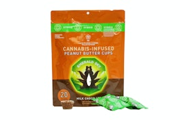 DARK CHOCOLATE PEANUT BUTTER CUPS 100MG - EMERALD SKY