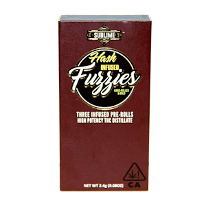 Sublime Brands - FUZZIES HASH - 3 PACK MINI - SATIVA .8G - SUBLIME