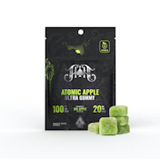 Heavy Hitters: 100mg THC Gummy Pack: Atomic Apple [H]