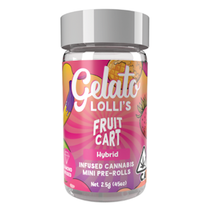 GELATO - Fruit Cart Lollis 2.5g 5 pack Infused Pre-roll - Gelato