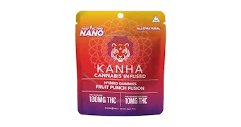 Kanha - Fruit Punch Fusion Hybrid Nanomolecular Gummies - 100mg