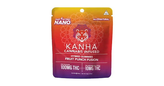 KANHA - Kanha - Fruit Punch Fusion Hybrid Nanomolecular Gummies - 100mg