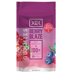Dixie Gummies - Berry Blaze Sativa - 100mg