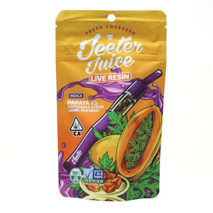 Jeeter - Jeeter Juice 0.5G Papaya Live Resin Disposable Straw