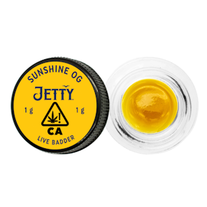 Jetty Extracts - 1g Sunshine OG Live Badder - Jetty Extracts