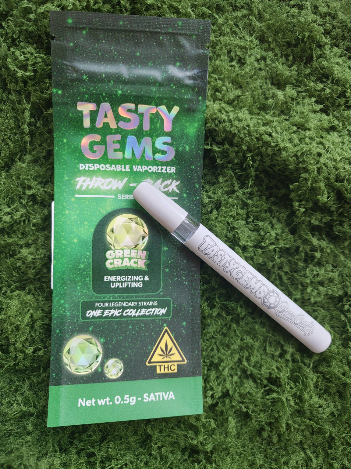 Tasty Gems - Tasty Gems | 0.5g Disposable | Green Crack Main Image