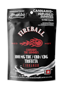 Fireball Trifecta Gummies, THC:CBD:CBG