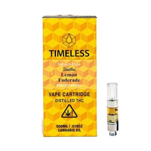 TIMELESS VAPES - TIMELESS - LEMON FADERADE 1 GRAM VAPE CART