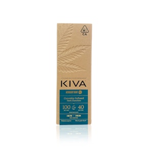 KIVA - Edible - Midnight Mint - Dark Chocolate Bar - CBN - 100MG